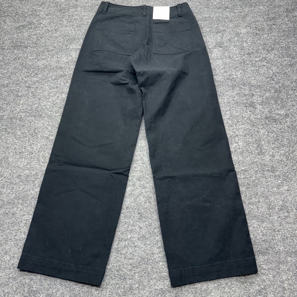 A New Day Womens High Rise Straight Leg Stretch Trousers Black Size 2 Regular - Picture 12 of 12
